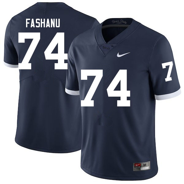 Men #74 Olumuyiwa Fashanu Penn State Nittany Lions College Football Jerseys Sale-Retro